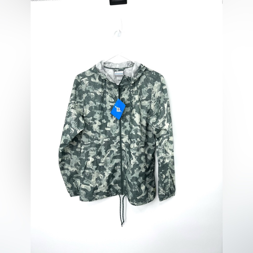 Columbia Flash Forward Printed ‘Pond Camo’  Windbreakers Woman’s Size Small